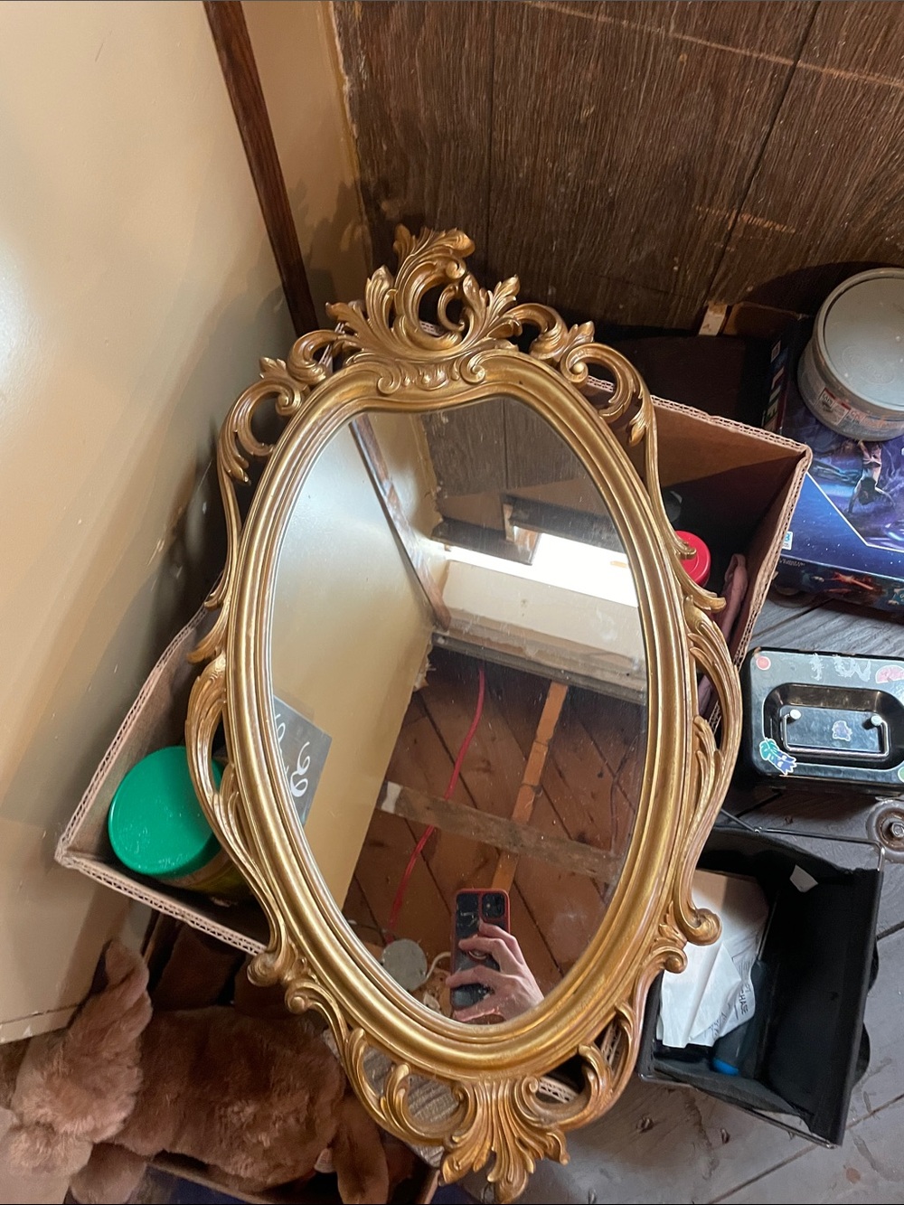 Gold Ornate Wall Mirror - Classic Decorative Accent